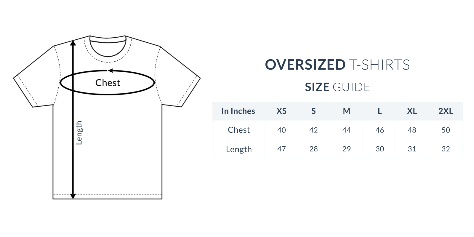 Oversized_Tshirts_printrove_size_guide urban oversized t shirt